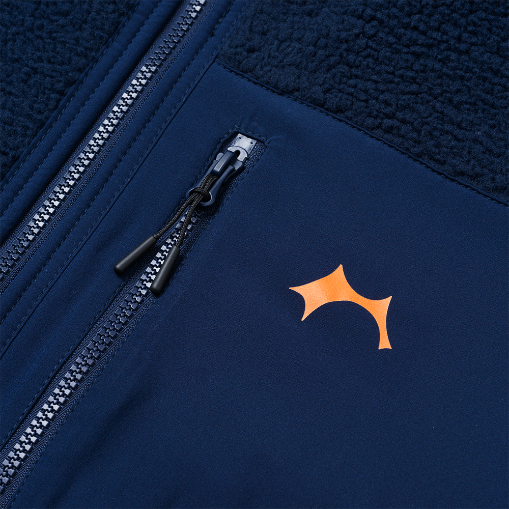 FLEECE JACKET, NAVY
