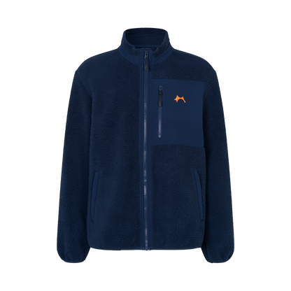 FLEECE JACKET, NAVY