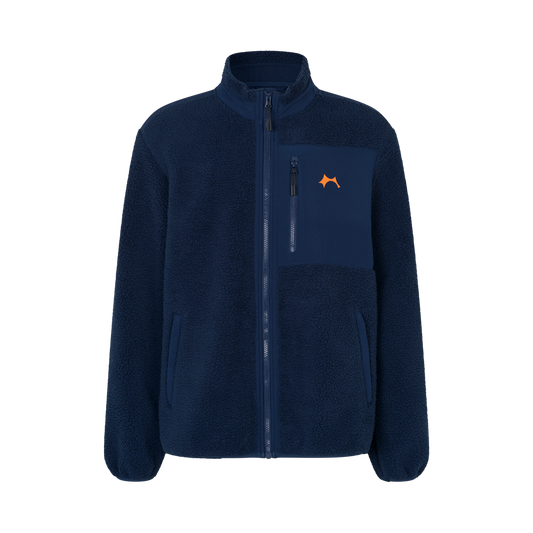 FLEECE JACKET, NAVY