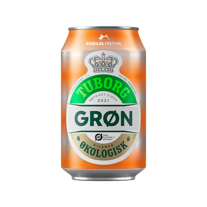 Grøn Tuborg Organic - 12 x 33 cl.
