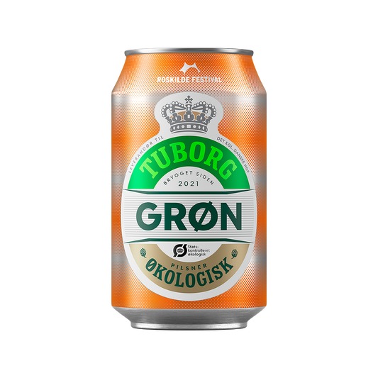 Grøn Tuborg Organic - 12 x 33 cl.